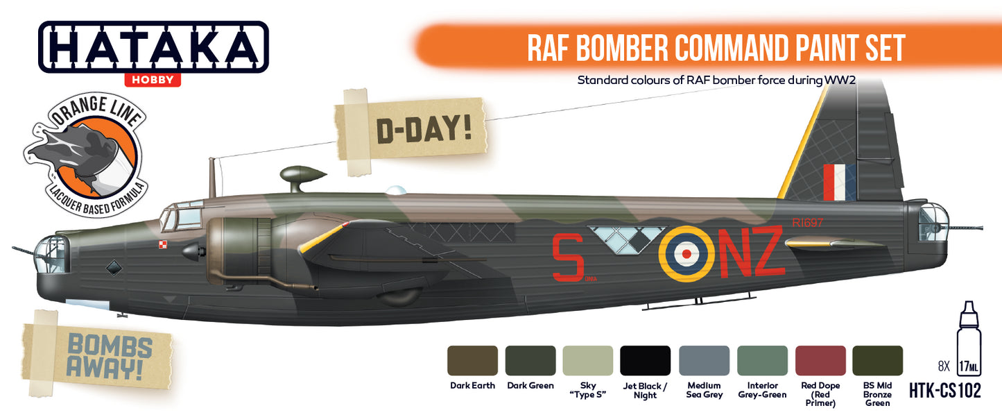 Hataka (orange line) RAF Bomber Command Paint Set