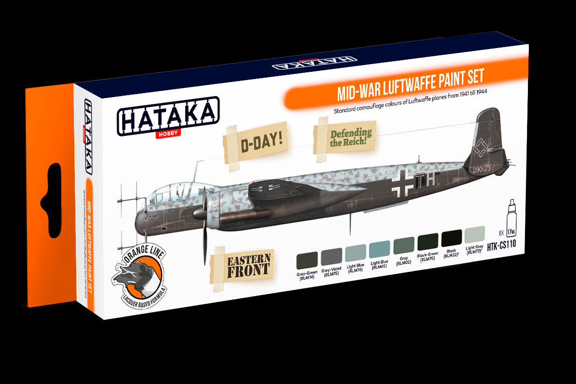 Hataka (orange line) Mid-War Luftwaffe Paint Set