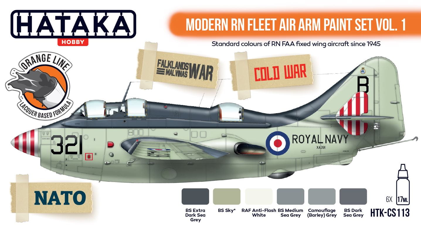Hataka (orange line) Modern RN Fleet Air Arm Paint Set Vol.1