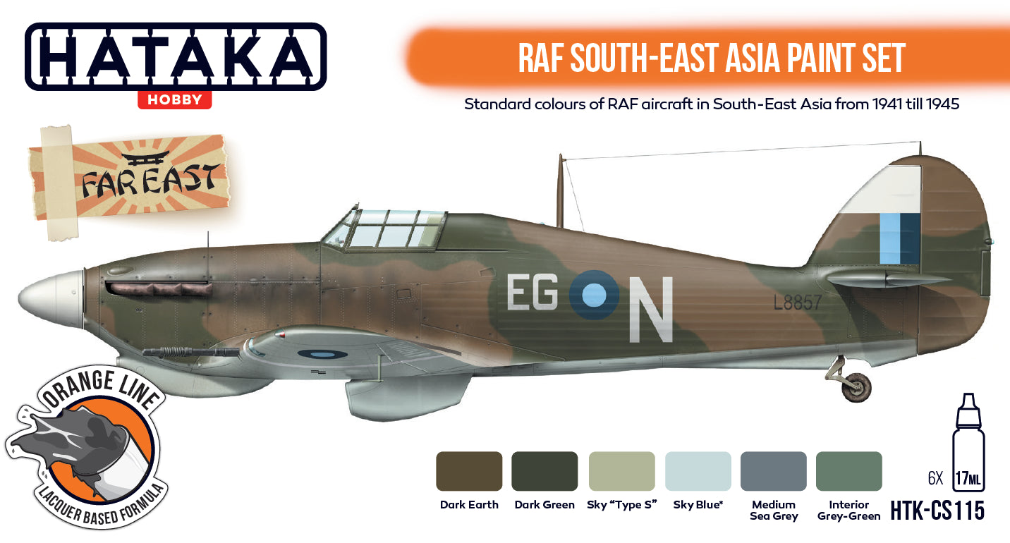 Hataka (orange line) RAF South-East Asia Paint Set