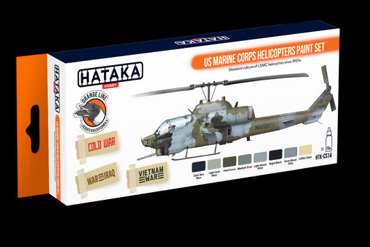 Hataka (orange line) US Marine Corps Helicopters Paint Set