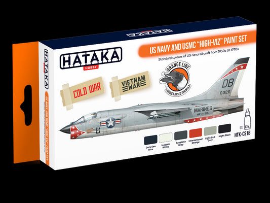 Hataka (orange line) US Navy and USMC "High-Viz" Paint Set