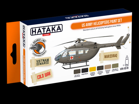 Hataka (orange line) US Army Helicopters Paint Set