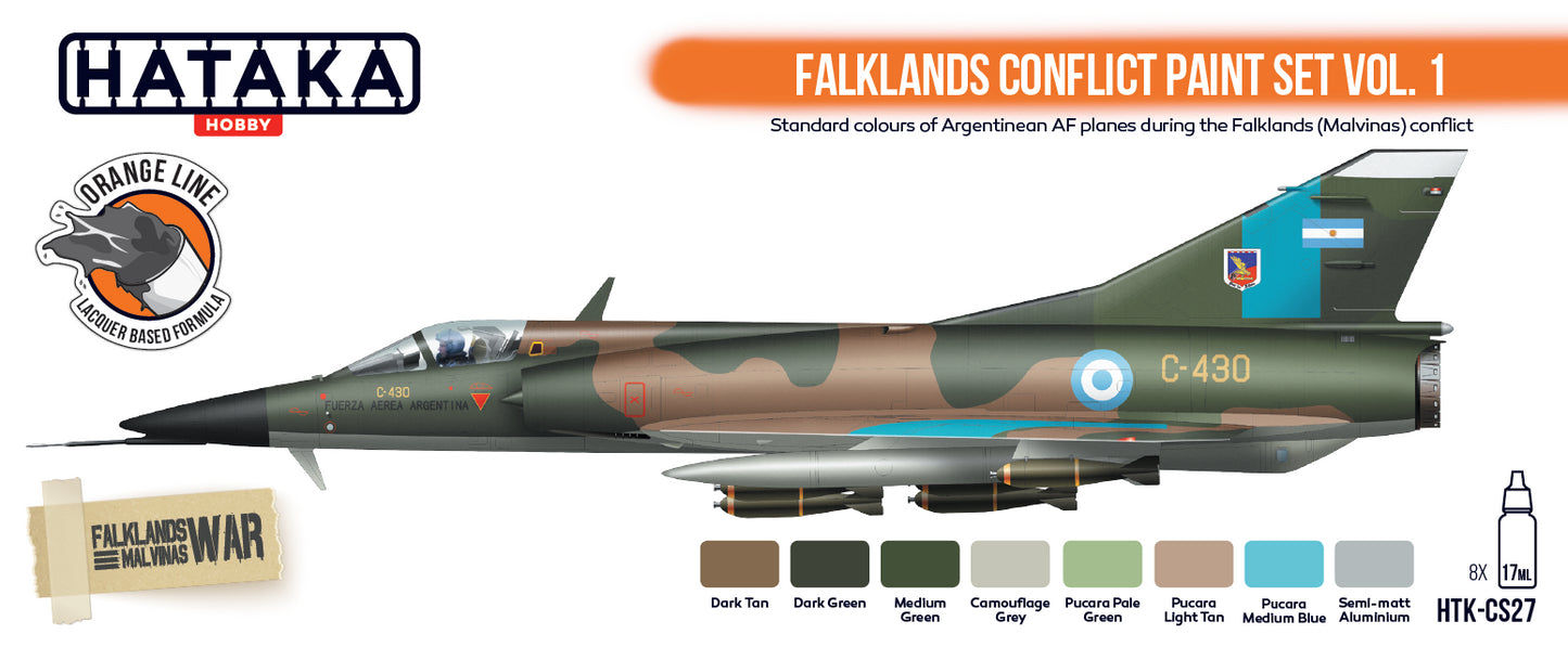 Hataka (orange line) Falklands Conflict Paint Set Vol.1