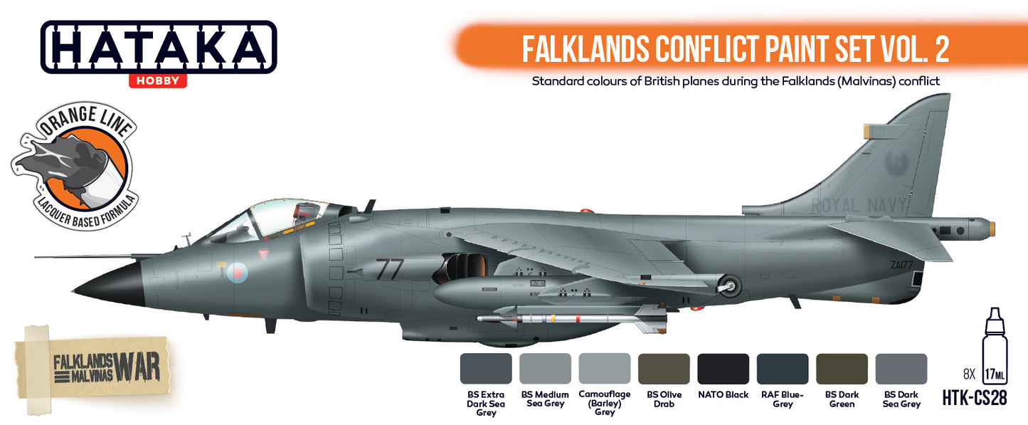 Hataka (orange line) Falklands Conflict Paint Set Vol.2