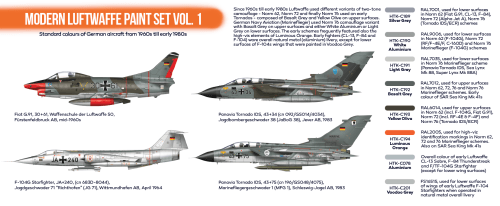 Hataka Orange Line Modern Luftwaffe Vol.1 Paint Set