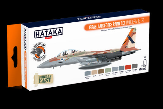 Hataka (orange line) Israeli Air Force Paint Set (modern jets)