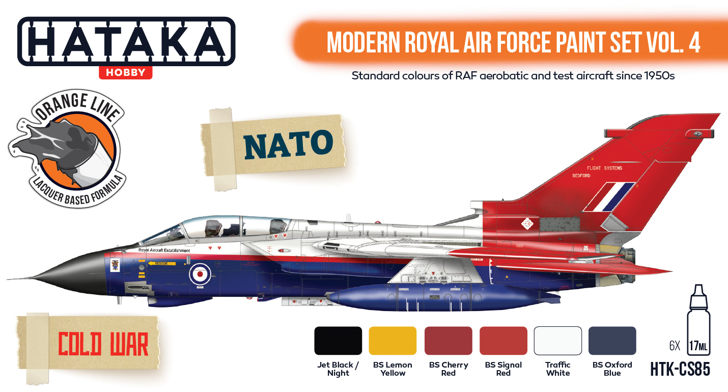 Hataka (orange line) Modern Royal Air Force Paint Set Vol.4