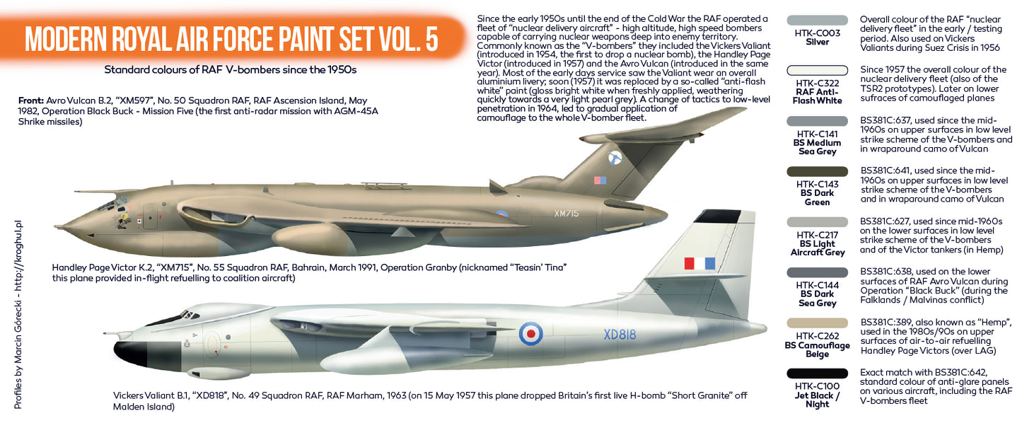Hataka (orange line) Modern Royal Air Force Paint Set Vol 5