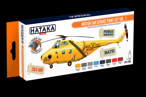 Hataka (orange line) British SAR Service Paint Set Vol.1