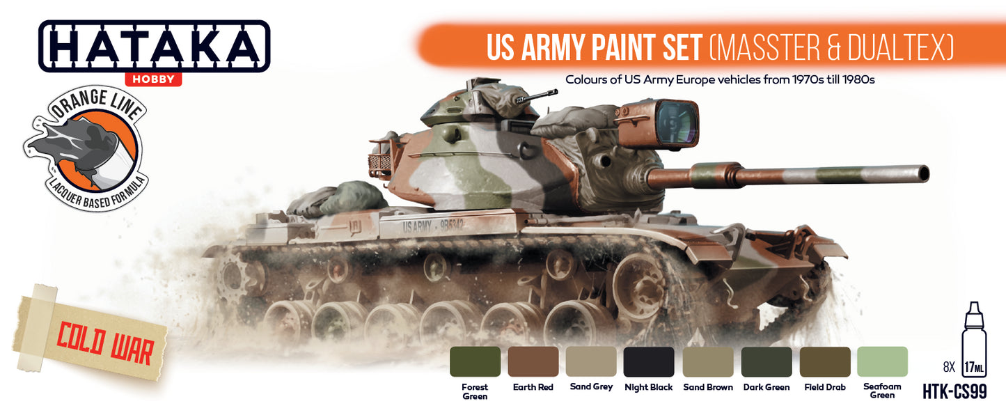 Hataka (orange line) US Army paint set (Masster & Dualtex)