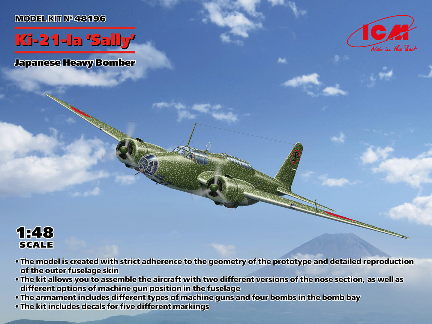 ICM 1:48 Ki-21-Ia 'Sally' Japanese Heavy Bomber