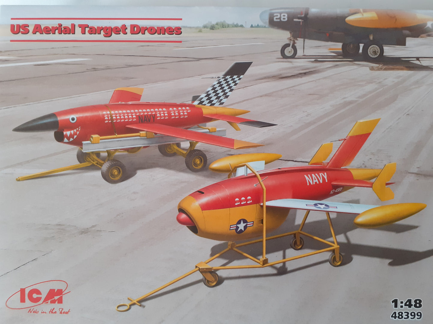 ICM 1:48 US Aerial Target Drones Model Kit