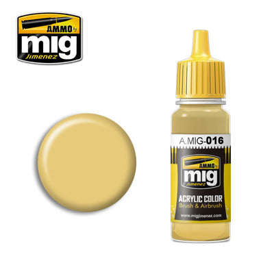 Ammo Mig Acrylic Paint Gelbbraun 17ml
