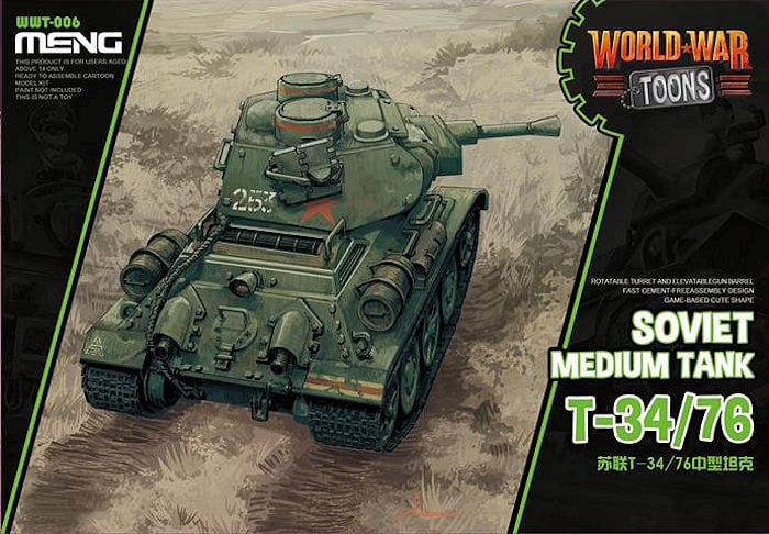 Meng Model Soviet T-34/76 World War Toon