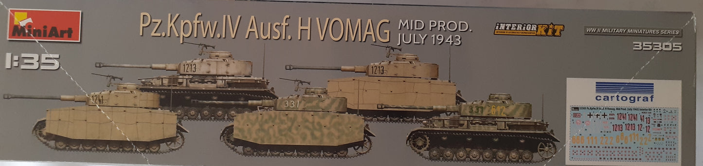 MiniArt 1:35 Pz.Kpfw.IV Ausf.H VOMAG Model Kit