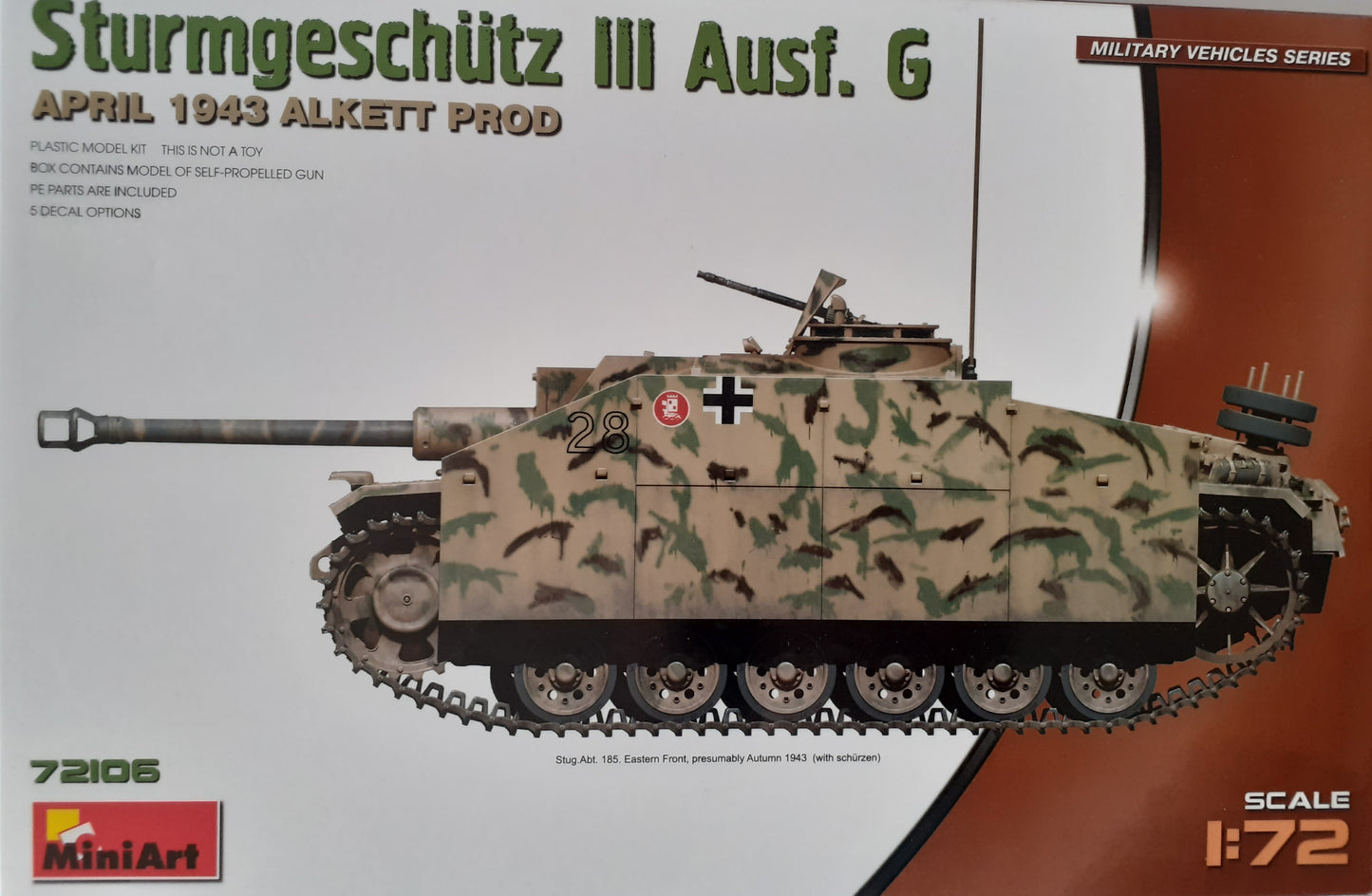 MiniArt 1:72 Sturmgeschutz III Ausf. G Model Kit