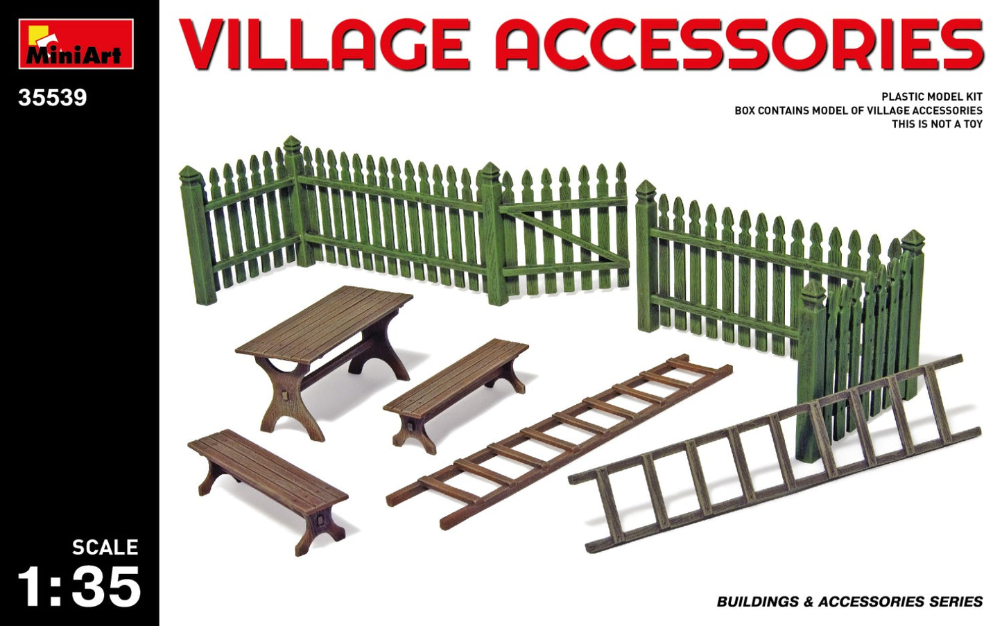 Miniart 1:35 Village Accessories Model Kit