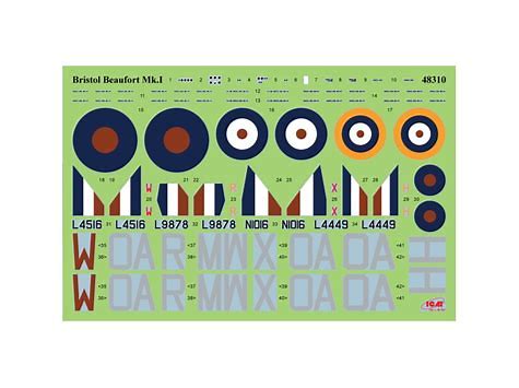 ICM 1:48 Bristol Beaufort Mk1 WWII Torpedo-Bomber
