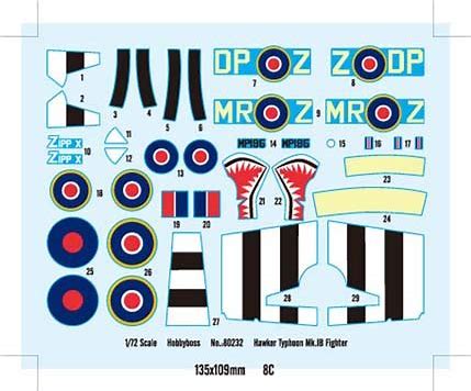 HobbyBoss 1:72 Hawker Typhoon Mk IB