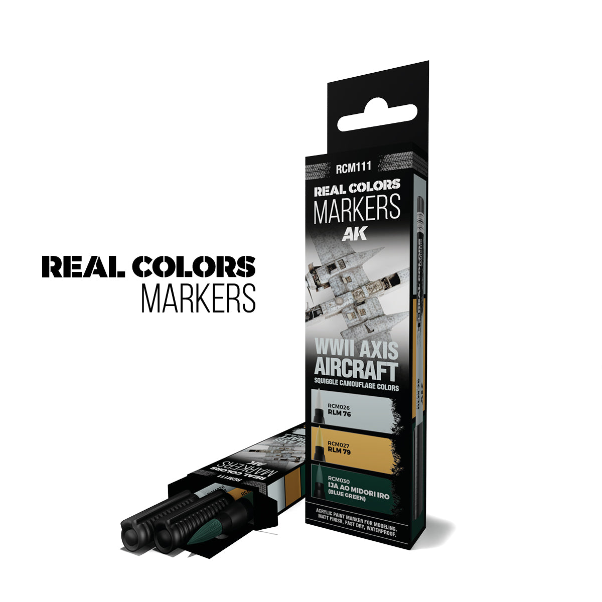 AK Interactive RCM WWII Axis aircraft Squiggle Camouflage Colours