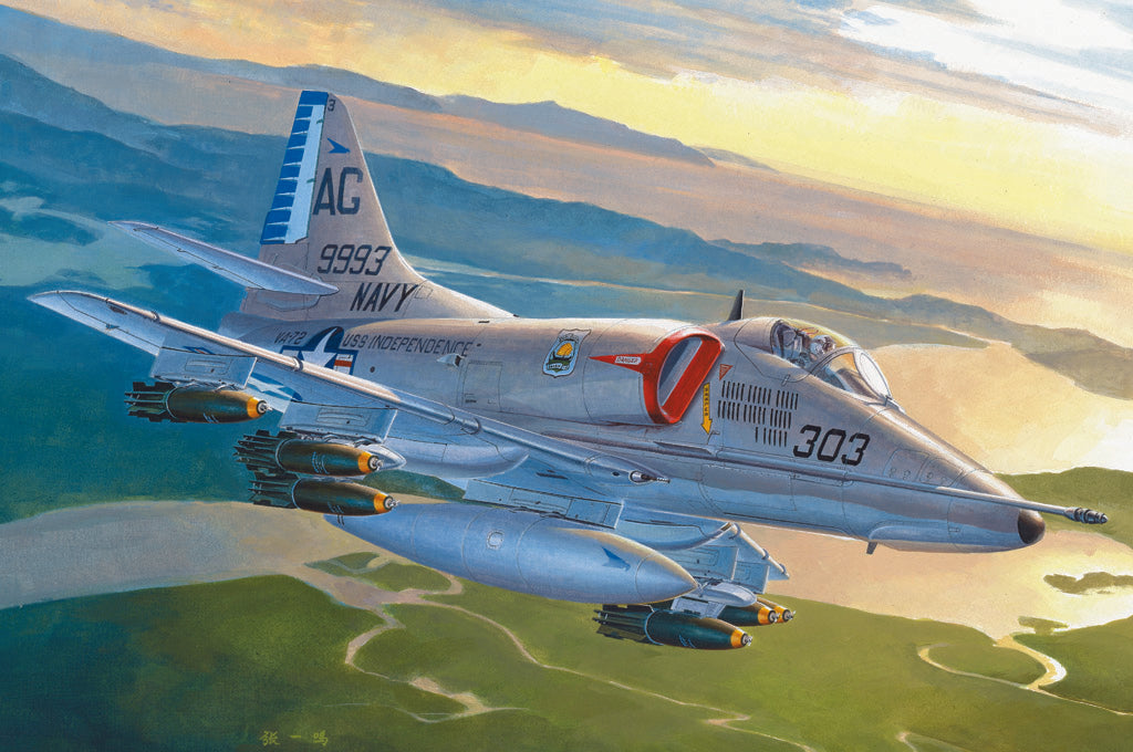 Hobbyboss 1:72 A-4E Skyhawk Model Kit (2019)