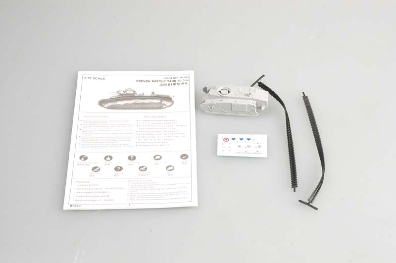 Trumpeter 1:72 French Char B1 bis Model Kit