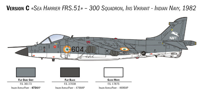 Italeri 1:72 FRS.1 Sea Harrier Model Kit