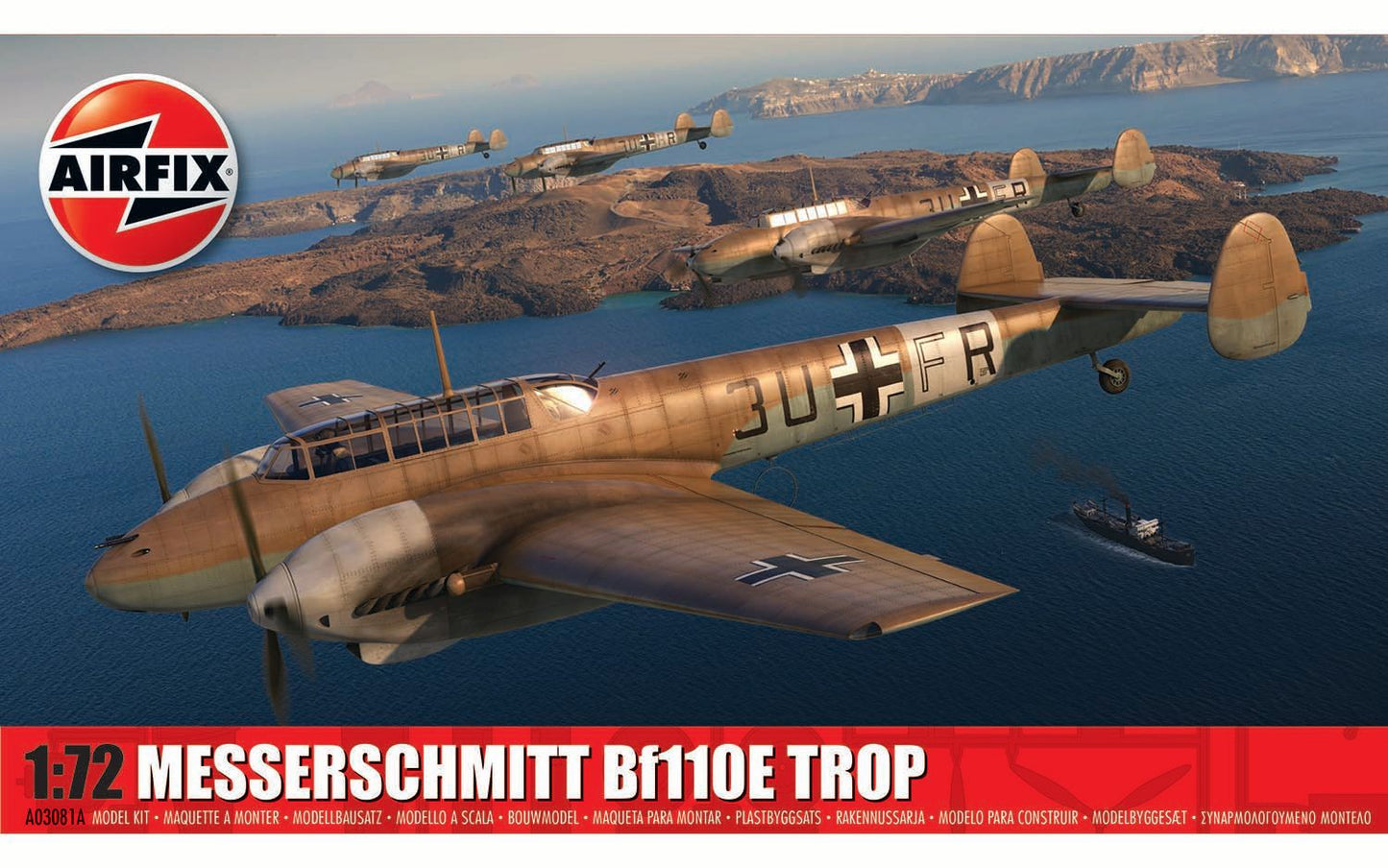 Airfix 1:72 Messerschmitt Bf110E TROP