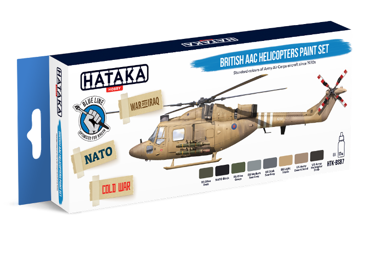 Hataka (blue line) British AAC Helicopters Paint Set