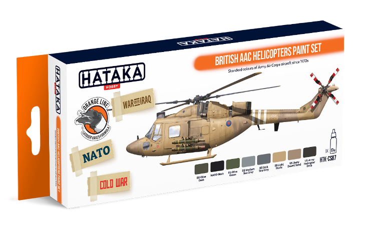 Hataka (orange line) British AAC Helicopters Paint Set