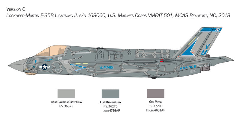 Italeri 1:48 Lockheed Martin F-35B Lightning II STOVL version