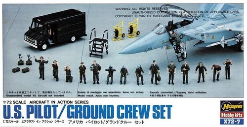 Hasegawa 1:72 US Pilot / Ground Crew Set