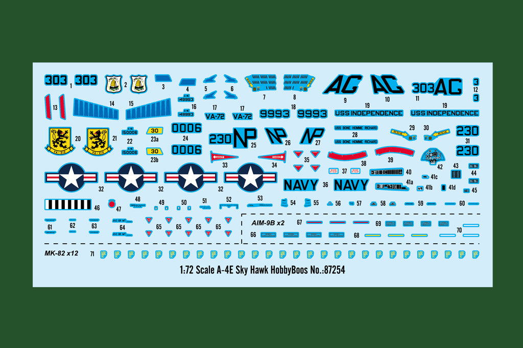 Hobbyboss 1:72 A-4E Skyhawk Model Kit (2019)