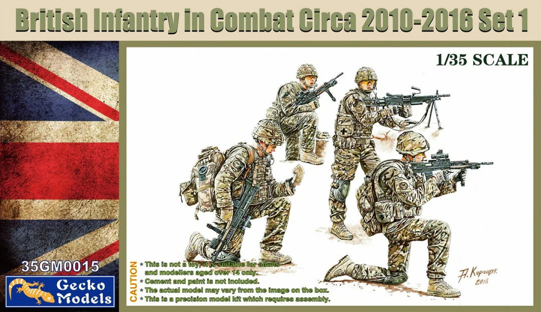Gecko Models British Infantry in Combat Circa 2010-2016 Set 1