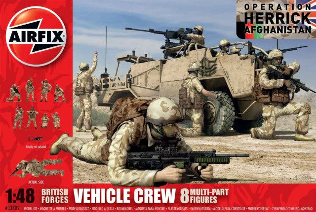 Airfix 1:48 British Forces Vehicle Crew (8 Multi-part Figures)