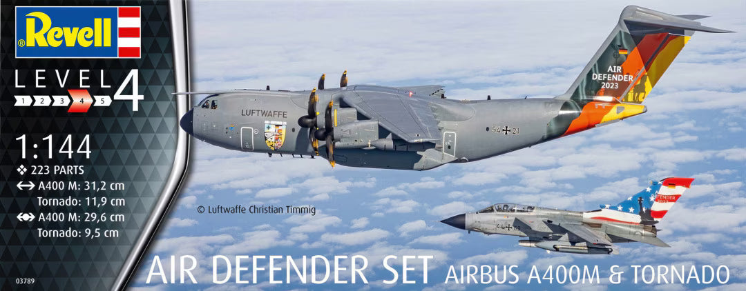 Revell 1:144 Air Defender Set (Airbus A400M & Tornado)