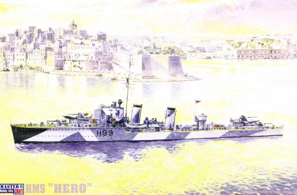 Master Craft 1:500 HMS Hero Royal Navy Destroyer 'H' Class