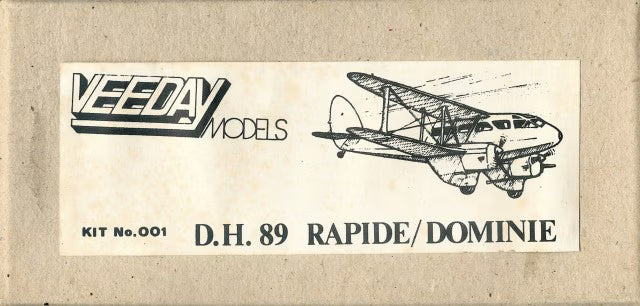 Veeday Models 1:72 DH89 Rapide / Dominie