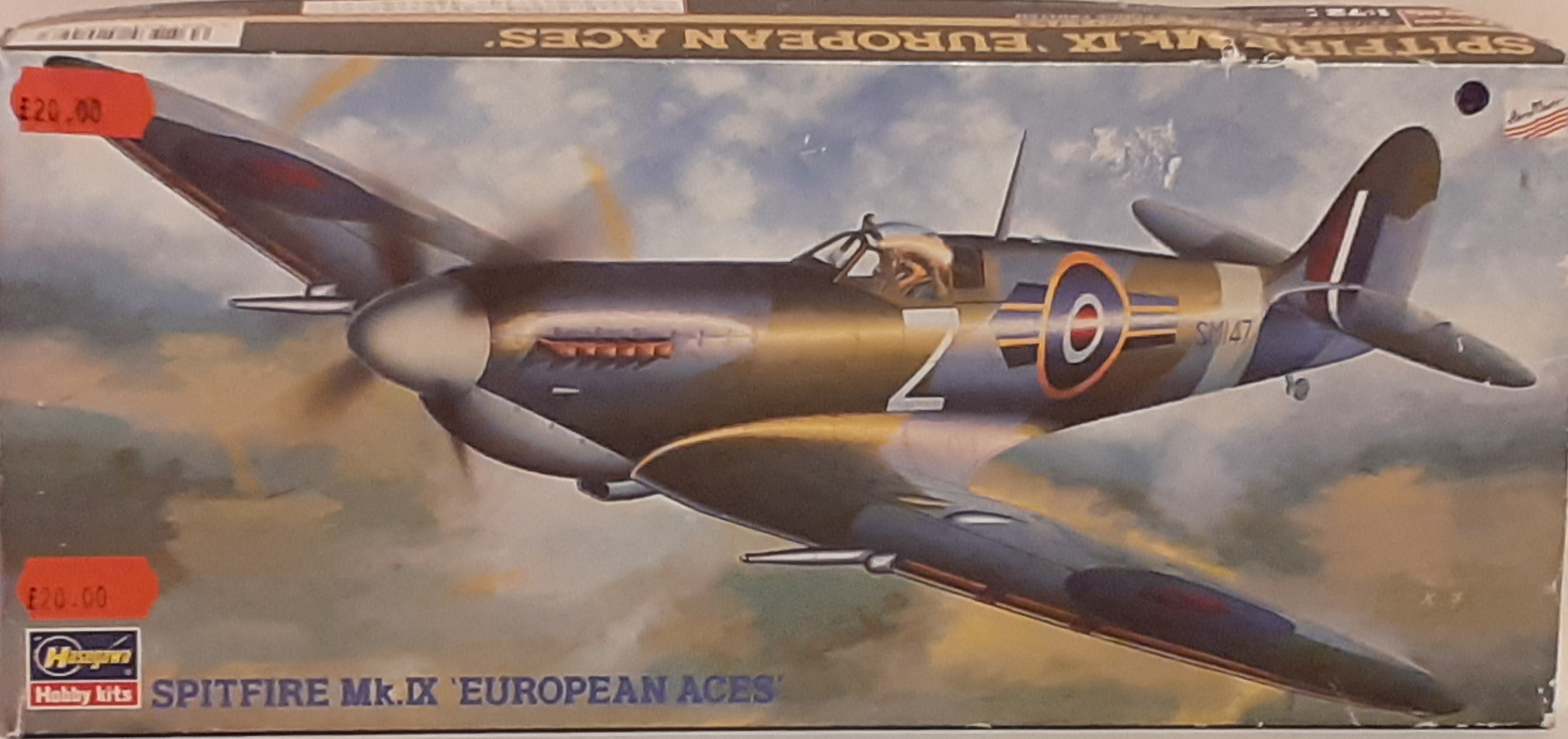 HASEGAWA #00261 1/72° SPITFIRE Mk.IX 'CLOSTERMANN' Sachet Scellé état neuf HASEGAWA #00261 1/72° SPITFIRE Mk.IX 'CLOSTERMANN' Sachet Scellé état neuf