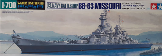 Tamiya 1:700 US Navy Battleship BB-63 Missouri