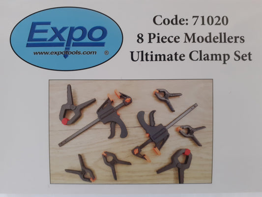 Expo Modellers 8pc Ultimate Clamp Set