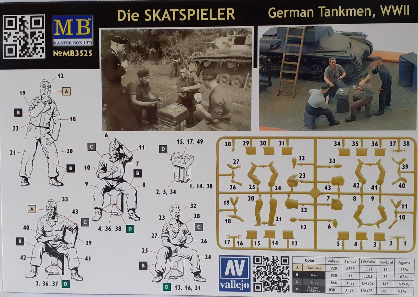Masterbox 1:35 Skatspieler