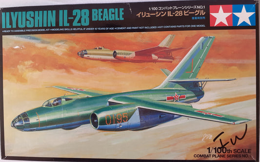 Tamiya 1:100 Ilyushin IL-28 Beagle (two kits)