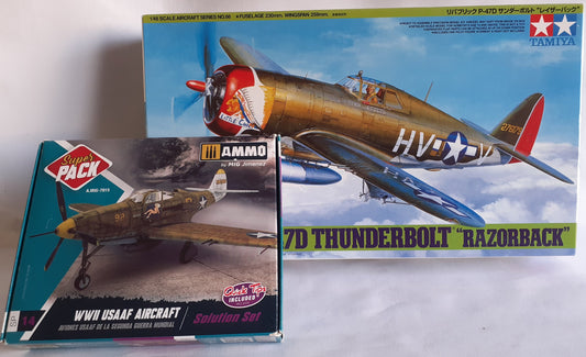 Tamiya 1:48 Republic P-47D Thunderbolt with Ammo Mig Super Pack