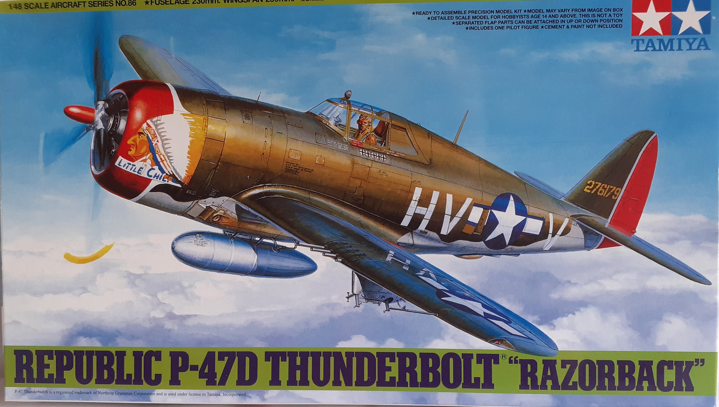 Tamiya 1:48 Republic P-47D Thunderbolt with Ammo Mig Super Pack