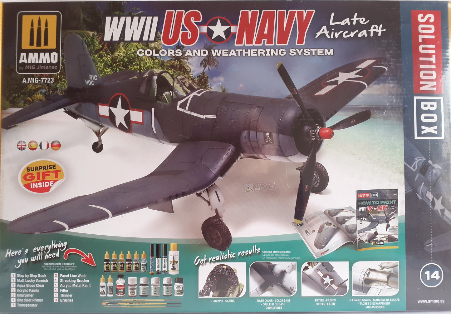 Tamiya 1:72 Vought F4U-1A Corsair with Ammo Mig Solution Box
