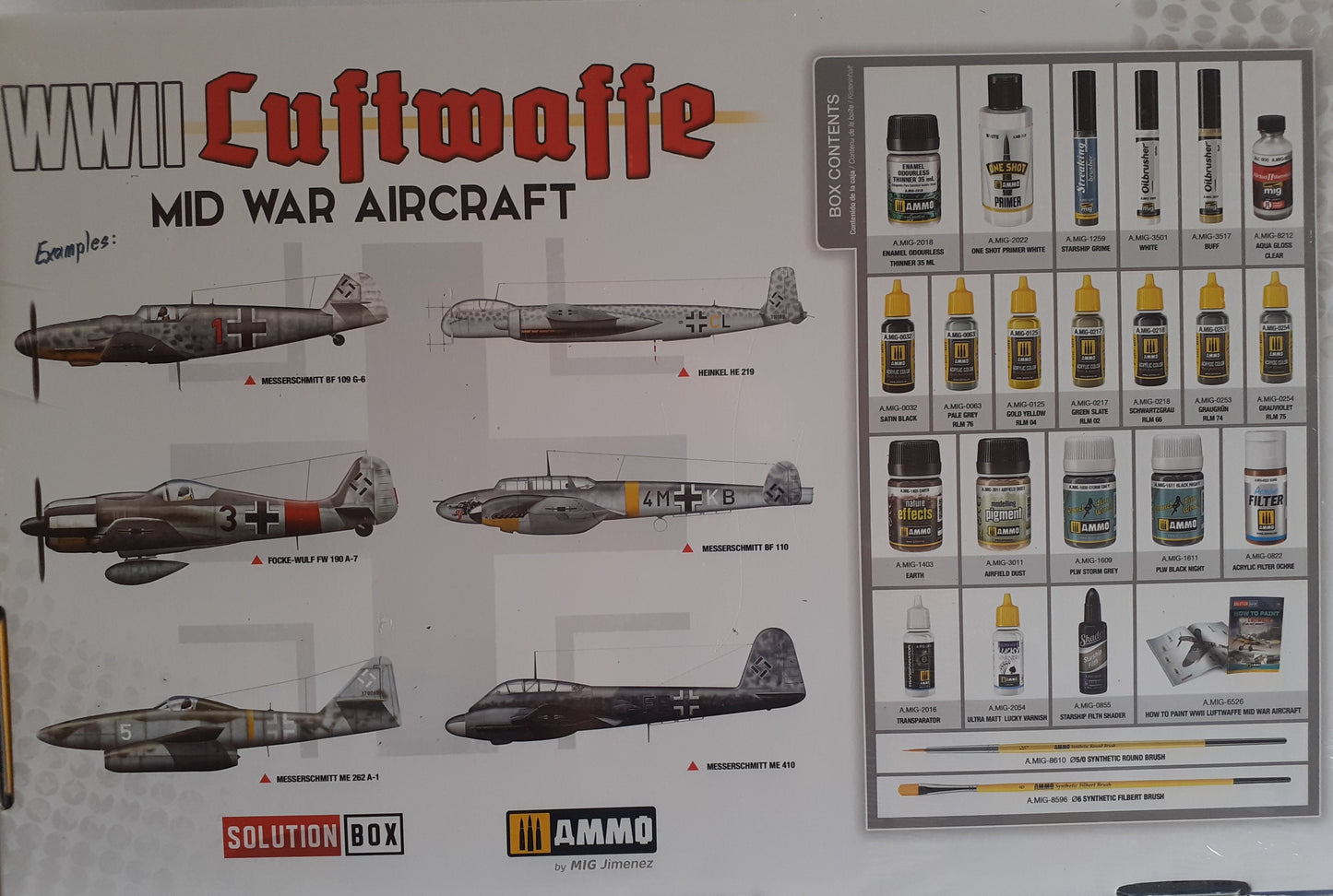 Wing Tech (Dragon) 1:48 Bf110D-3 with Ammo Mig Solution Box