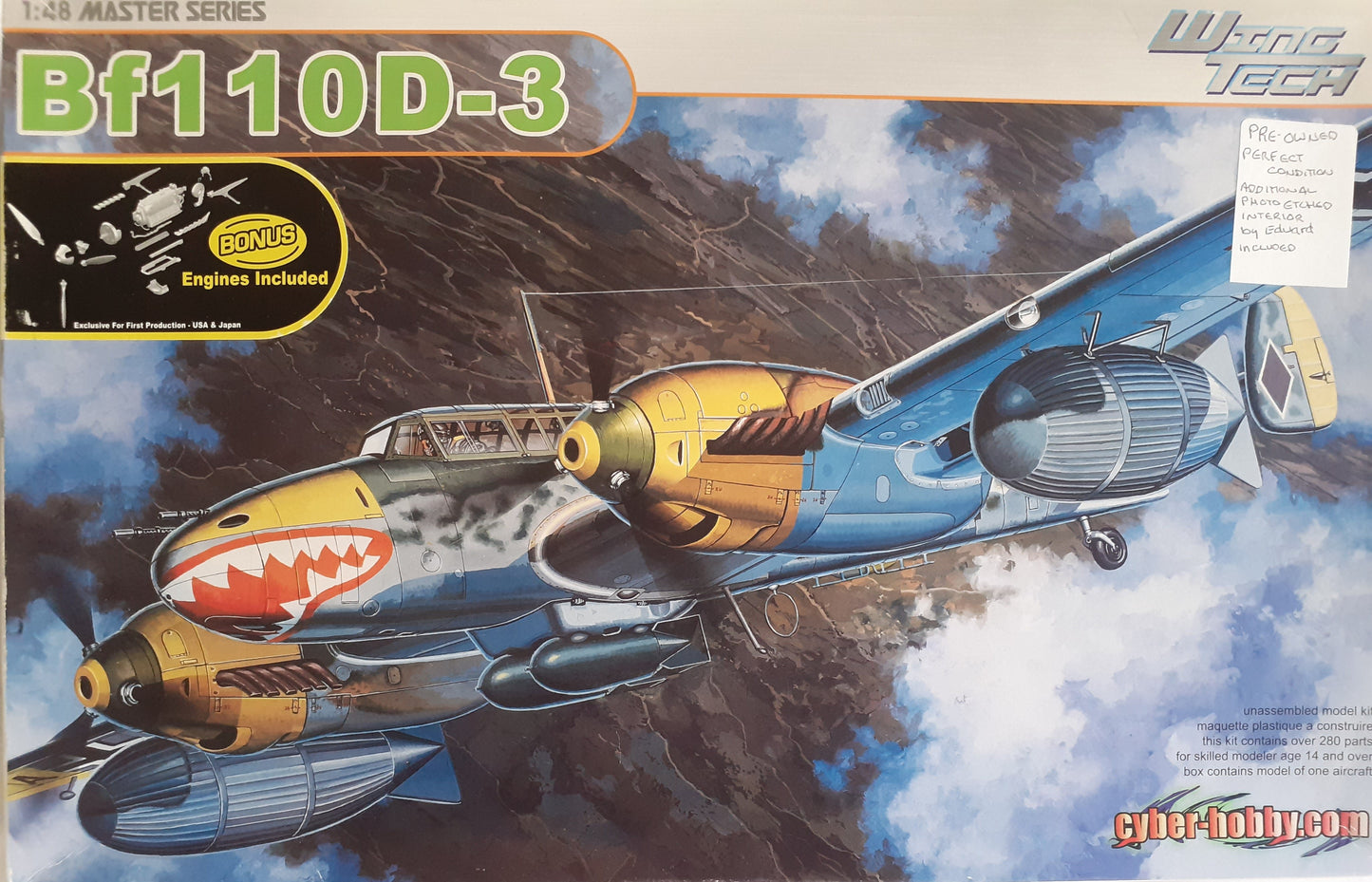 Wing Tech (Dragon) 1:48 Bf110D-3 with Ammo Mig Solution Box