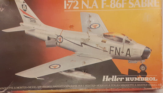 Heller 1:72 N.A F-86F Sabre (1986)